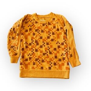 Chaser Boy’s Orange Geometric Graphic Sweatshirt Size 6 NWOT Pullover Top